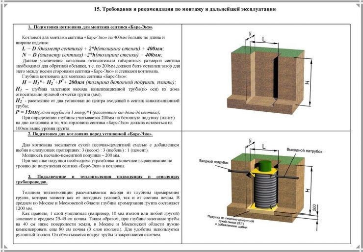 Схема монтажа Барс Эко 6